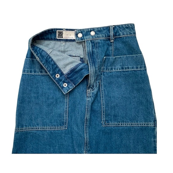 GAP Denim A-line midi vintage skirt. Size 4 - Picture 3 of 7